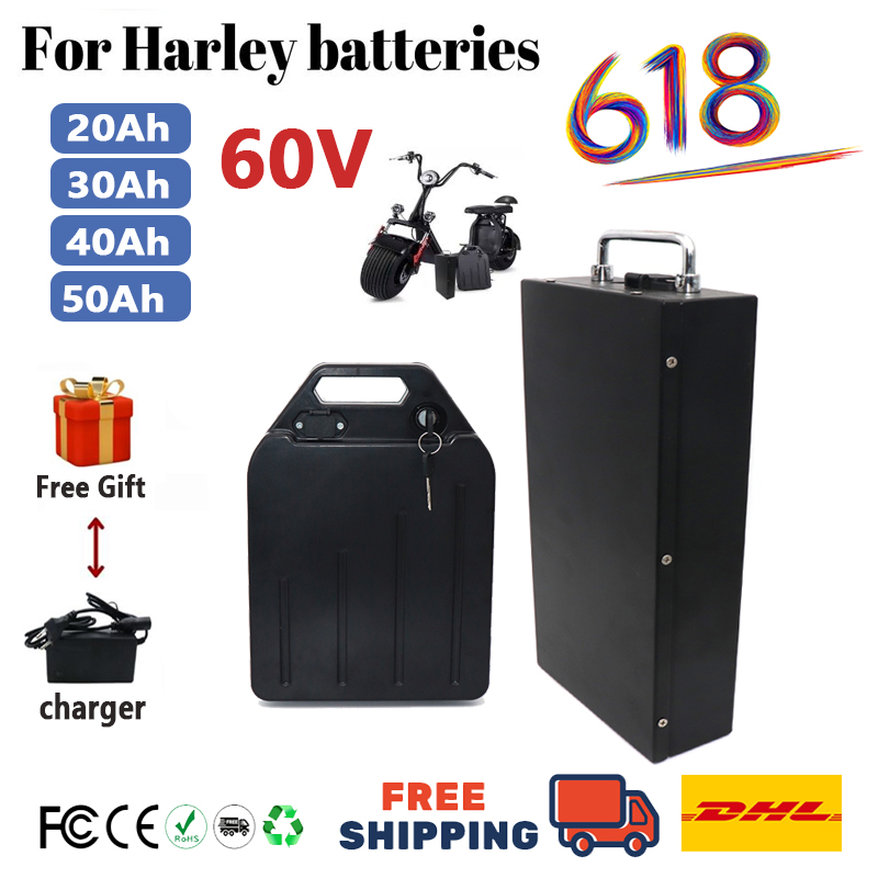 60V 50Ah Electric Scooter Battery - Bateria HarleyBattery 60V 20Ah 30Ah 40Ah
