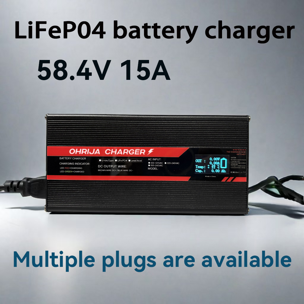 84V 20A Smart Charger - OHRIJA 58.4V 15A Szybka ładowarka o