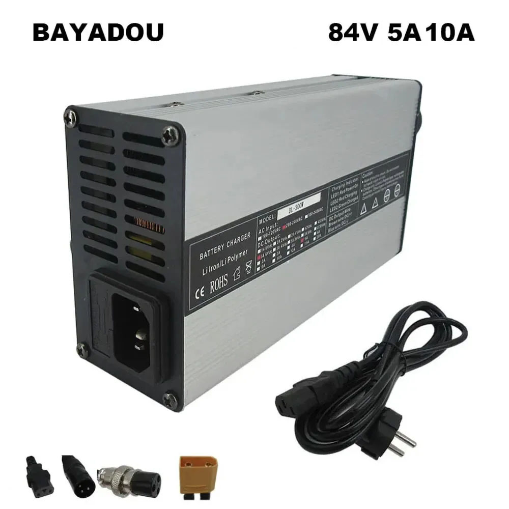 84V 20A Smart Charger - Inteligentna ładowarka litowa 72V 4A 5A