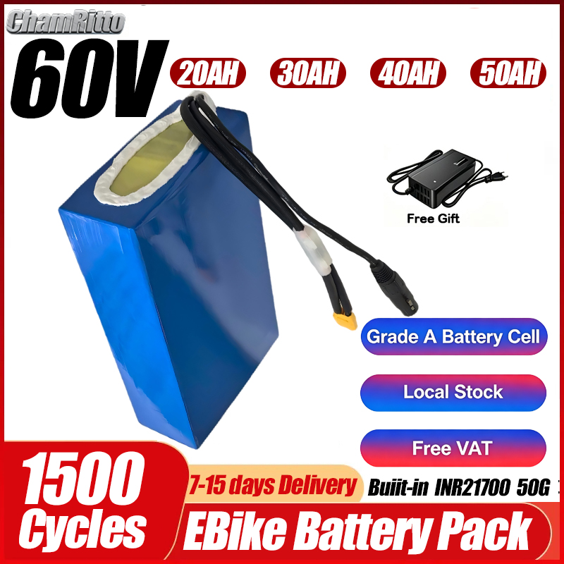60V 50Ah Electric Scooter Battery - Elektryczny rower 60V 1500W, bateria 20ah