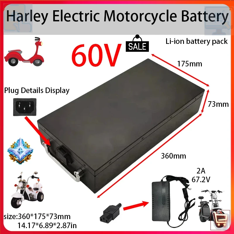 Akumulator litowo-jonowy o duż – 60V 50Ah Electric Scooter Battery recenzja i cena